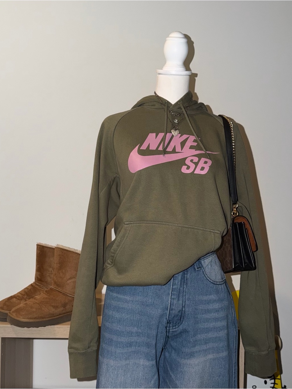 Olive green Nike Skateboarding SB Hoodie